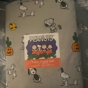 Peanuts Sheet Set - Gray